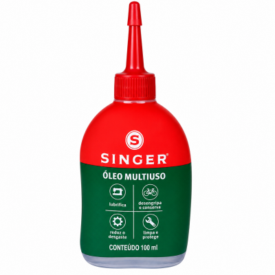 Óleo Lubrificante Multiuso Singer 100 ml para Máquinas e Equipamentos de Precisão