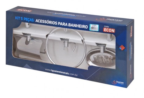 Kit 5 Peças Acessórios para Banheiro Linha Econ Sink – Iguatemi