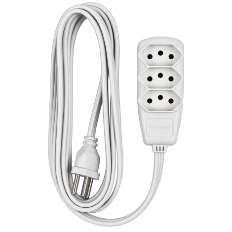 Extensão Elétrica Sort 5 Metros 2P+T 3 x 0,75 mm² 10A 250V DN1780 Legrand