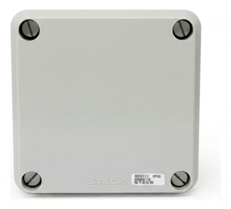 Caixa de Passagem PVC 102x102x55 mm Steck para Instalações Elétricas