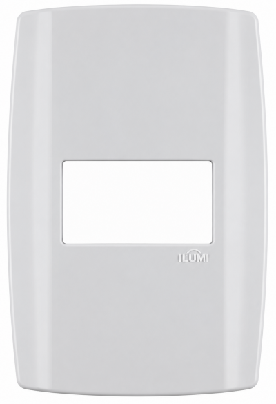 Placa 4x2 com Suporte Slim Ilumi para 1 Módulo Horizontal