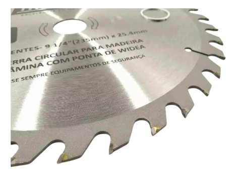 Disco de Serra Vídea 235mm 36 Dentes para Madeira – Furo 25,4mm – Thompson
