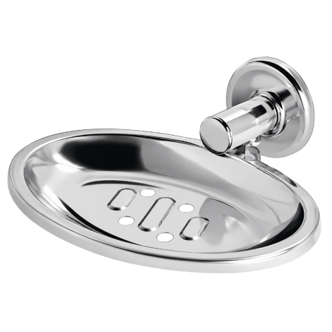 Saboneteira Oval em Aço Inox Iguatemi Ref. 5000602