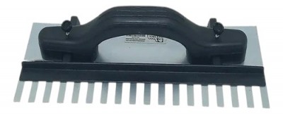 Desempenadeira de Aço Dentada com Regulagem 11,5 x 27 cm