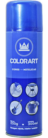 Spray Colorat Metálico 300ml – Cores Variadas – Acabamento Brilhante e Duradouro