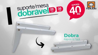 Suporte mesa dobrável 28cm Primetech 40kg