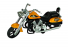 Moto de Brinquedo Power Etitoys – Fricção Custom Preta com Laranja