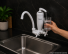 Torneira Branca com Filtro Acquafam de Parede para Cozinha