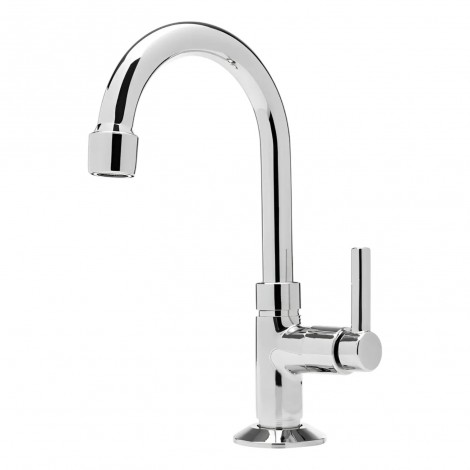 Torneira para Lavatório de Mesa Cromada com Bica Móvel Furkin DN31 1/4 Volta