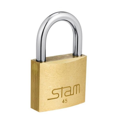Cadeado Zamac Latonado 45mm Stam