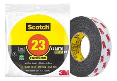 Fita Isolante para Alta Tensão Scotch 23 19mm x 2m 3M