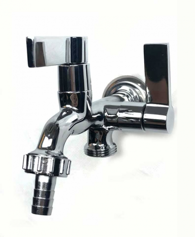 Torneira para Máquina de Lavar 1/4 de Volta ABS Cromado 1/2 x 3/4