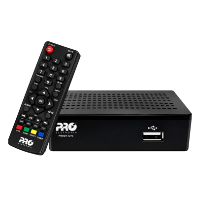 Conversor Digital Full HD Proeletronic PRODT-1270 Bivolt com USB, HDMI e Gravador