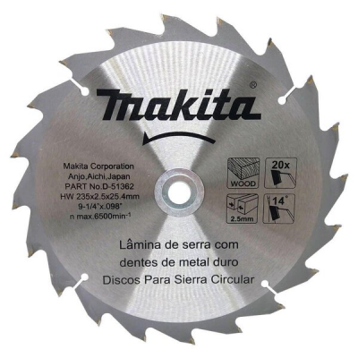 Disco de Serra Circular Widea HW 235 x 2,5 x 25,4 mm 9.1/4