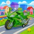 MOTO FRICCAO COM LUZ E SOM - COR VERDE