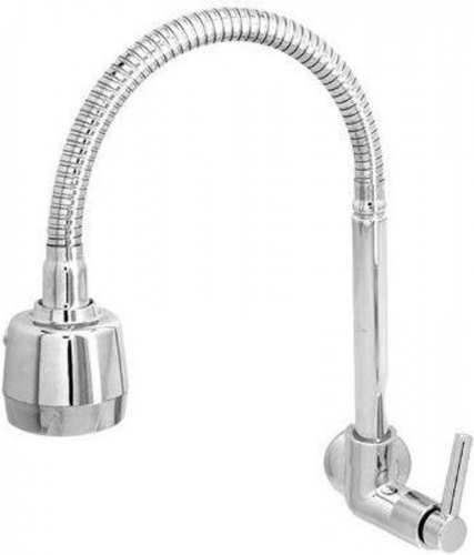 Torneira Cozinha Parede Flexível Bica Móvel 1/4 Volta Iguatemi C34