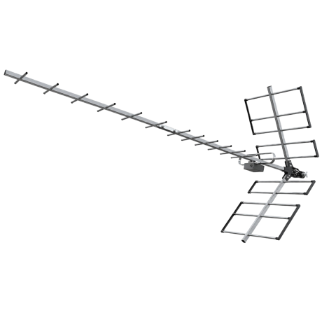 Antena Digital Externa UHF Yagi Alto Ganho 18dBi Proeletronic PROHD-1118