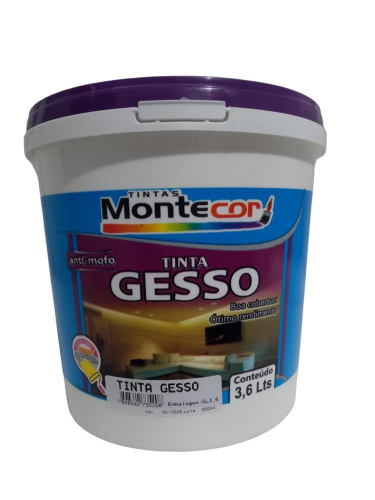 TINTA GESSO ANTIMOFO MONTECOR 3,6 LTS