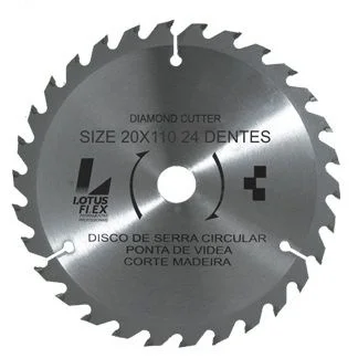 DISCO DIAM.110MM MADEIRA 24 DENTES