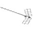 Antena Digital Externa UHF Yagi Alto Ganho 18dBi Proeletronic PROHD-1118