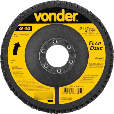 FLAP DISC CÔNICO 4.1/2