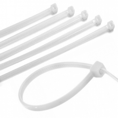 Abraçadeira de Nylon Branca 3,6 x 150mm Kala Kit com 100 Unidades