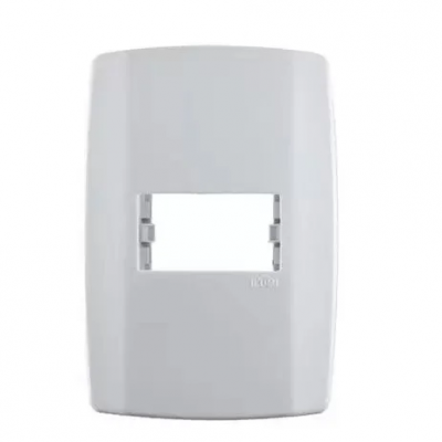 PLACA 4X2 1 MODULO HORIZONTAL C/ SUPORTE SLIM