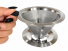 Coador de Café Inox 10,5 cm – Haüskraft – Aço Inox com Pegador em Silicone – Prata