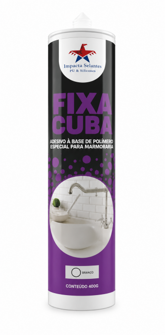 Adesivo Fixa Cuba Branco 400g Impacta Selantes – Colagem de Cubas em Mármore, Granito e Porcelanato | Tokari