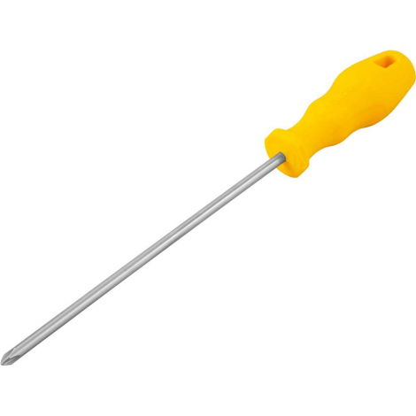Chave Phillips 1/4" x 8" – Aço Cromo Vanádio com Ponta Magnetizada