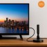 Antena Digital 360° Interna/Externa com Cabo de 3m – Prime Tech | Sinal Full HD, HDTV, 3D e SBTVD-T