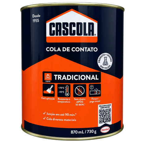 Cola de Contato Tradicional 730g Cascola Sem Toluol