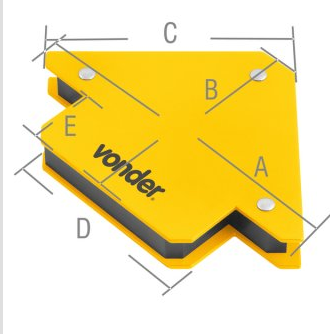 ESQUADRO MAGNETICO PARA SOLDADOR 10KG VONDER