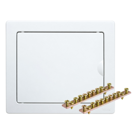 Quadro de Distribuição de Embutir para 6 Disjuntores NEMA ou 8 DIN com Barramentos FAME 3137
