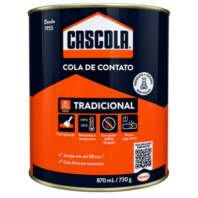 Cola de Contato Tradicional 730g Cascola Sem Toluol