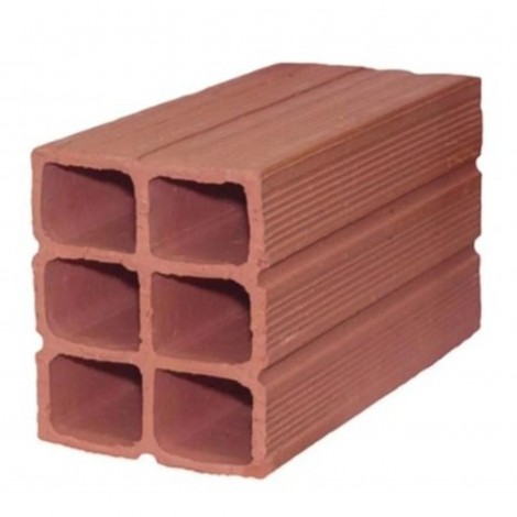 TIJOLO DE CERÂMICA 6 FUROS HORIZONTAL – 24 x 14,5 x 11,5 CM