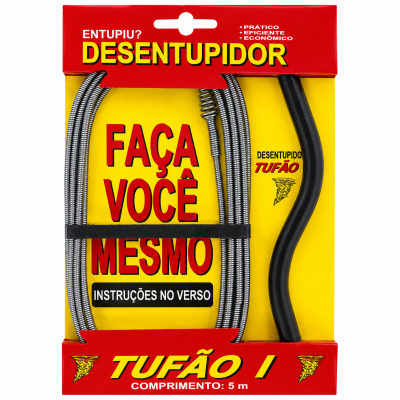 Desentupidor Manual Tufão 5m Overtime