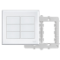 Placa Cega 4x4 com Suporte Evidence Branca FAME 2888
