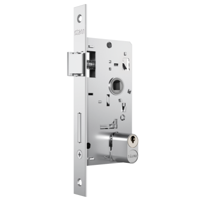 Fechadura Stam 803/33 Cromado Roseta Redonda Inox