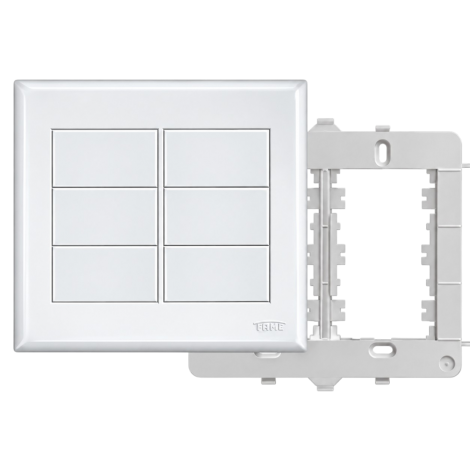 Placa Cega 4x4 com Suporte Evidence Branca FAME 2888