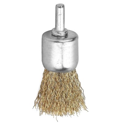 ESCOVA DE AÇO TIPO PINCEL, LATONADA, 25MM MTX