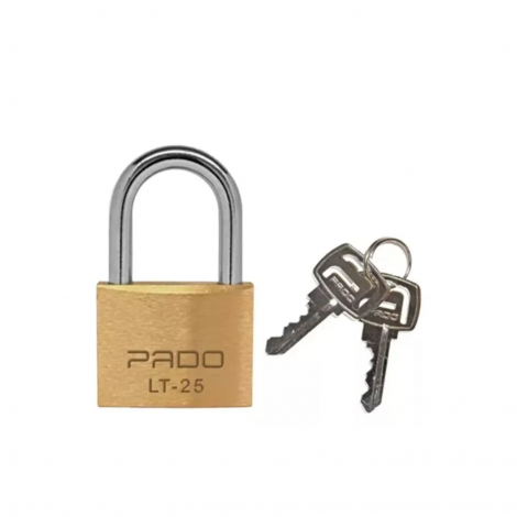 Cadeado Pado LT-25 25mm em Latão com 2 Chaves