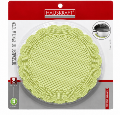 Descanso de Panela Hauskraft em TPR – Kit 2 Peças – 17 cm ou 23 cm