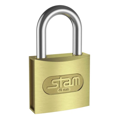 Cadeado Zamac Latonado E-Coat 40mm Stam