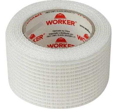 Tela Adesiva Trancada Para Drywall 48 mm x 20 Metros Worker