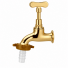 Chaveta Amarela para Torneira de Jardim Curta Junior 1/2" x 3/4" DN 15/20 NBR Furkin