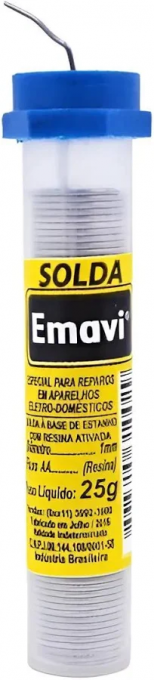 Solda Estanho em Tubo 25 g Emavi