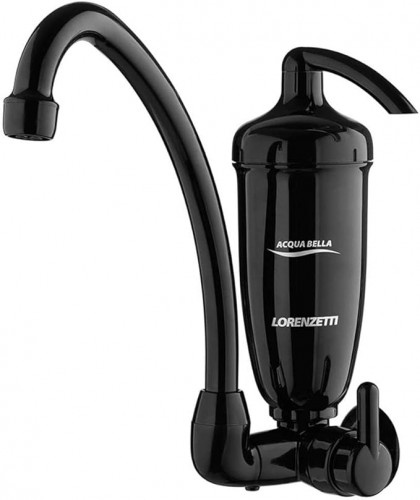 Torneira com Filtro Lorenzetti Acqua Bella Preta para Cozinha