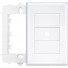 Placa 4" x 2" com Suporte - Saída de Fio ø10mm -