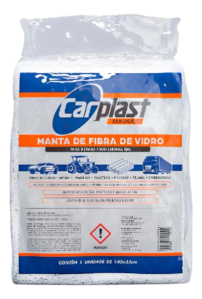Manta de Fibra de Vidro para Laminação 1,40m x 33cm Carplast – Reforço Estrutural